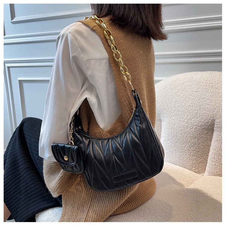 IELGY Túi Đeo Vai Có Dây Đeo Sợi Xích Nhỏ Gọn Thời Trang Cho Nữ