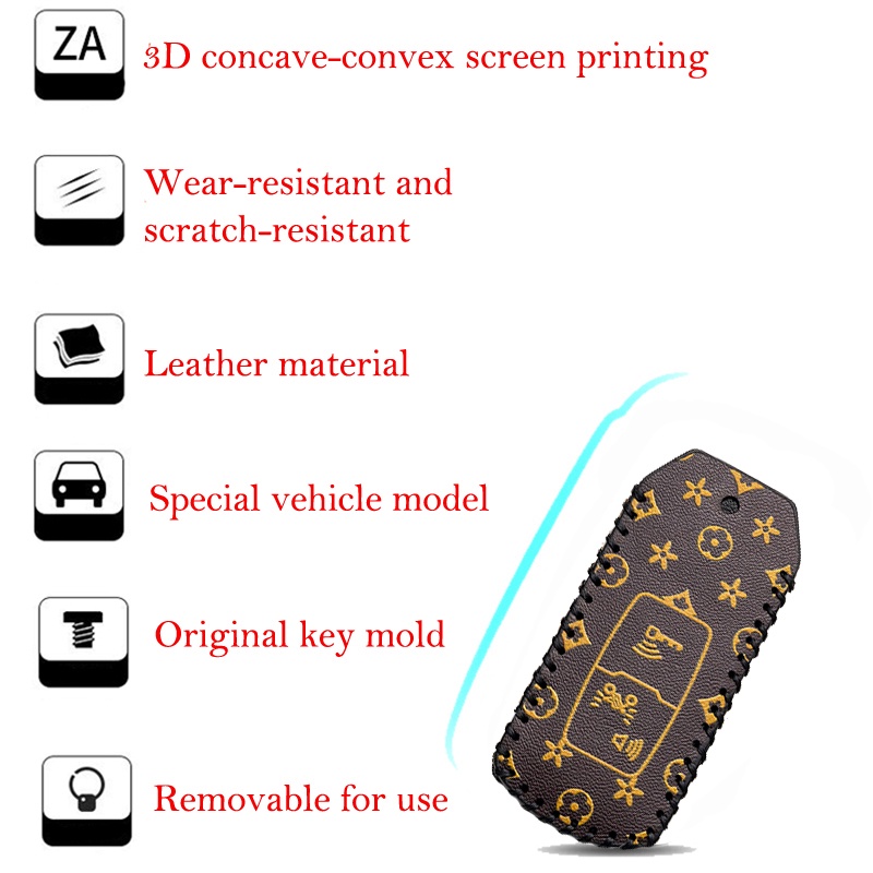 HONDA SH, VISION ,LEAD ,SH MODE ,WINNER X ,Air Blade Chìa đời 2021 Mẫu Mới Bao Da Chìa Khoá Handmade loại 2 nút bấm