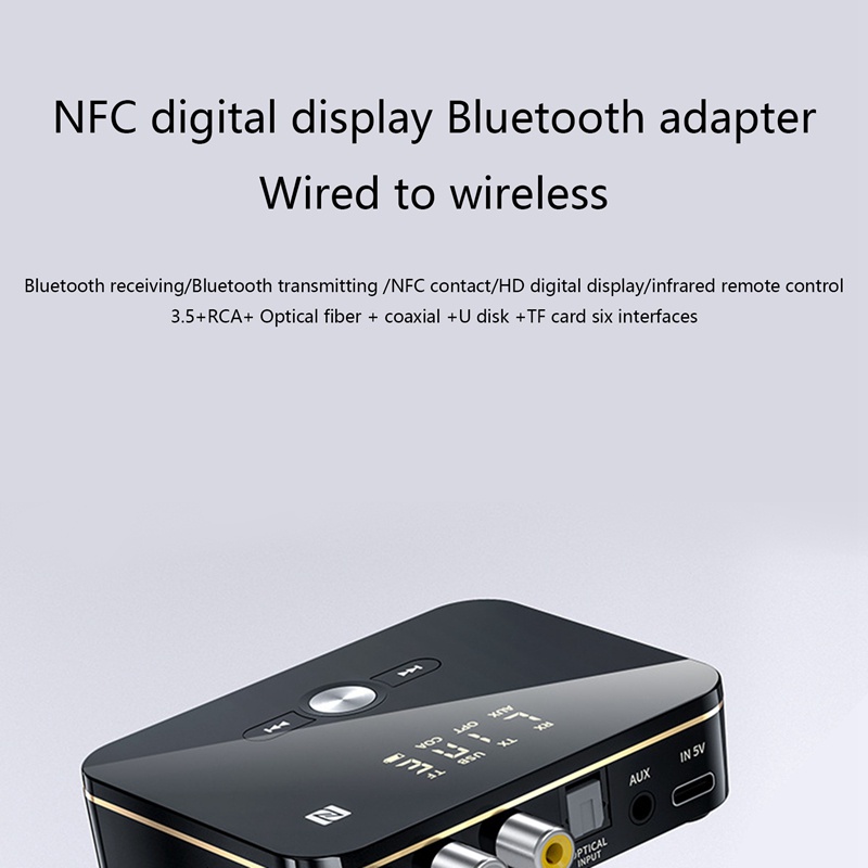 Thiết bị thu phát âm thanh Bluetooth 5.0 RCA APTXLL 3.5mm AUX M8