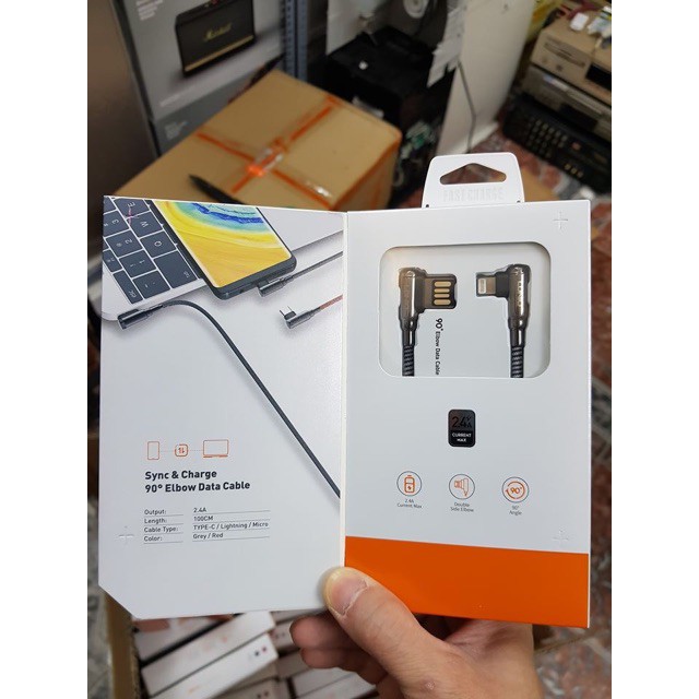 Cáp sạc chơi game mobile iPHONE/ iPad chữ L dây dù, sạc nhanh 2,4A. Baseus Camouflage Mobile Game Cable.