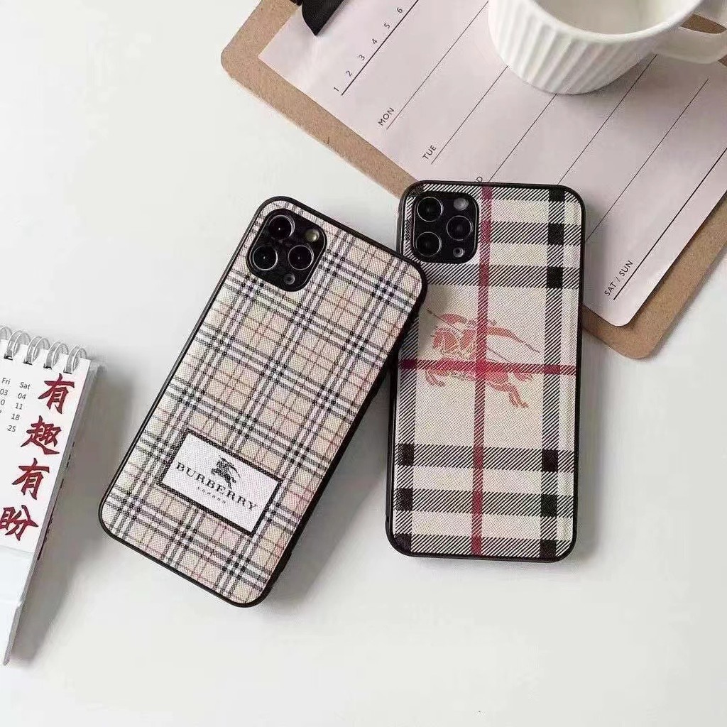 Burberry Ốp Lưng in Họa Tiết Dành Cho Điện Thoại iphone 13 14 12promax 11 11pro max xr xsmax ix i8plus i7