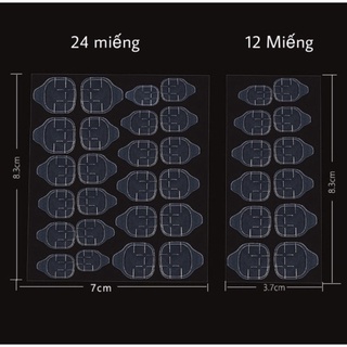 Miếng dán silicon móng giả 24 miếng