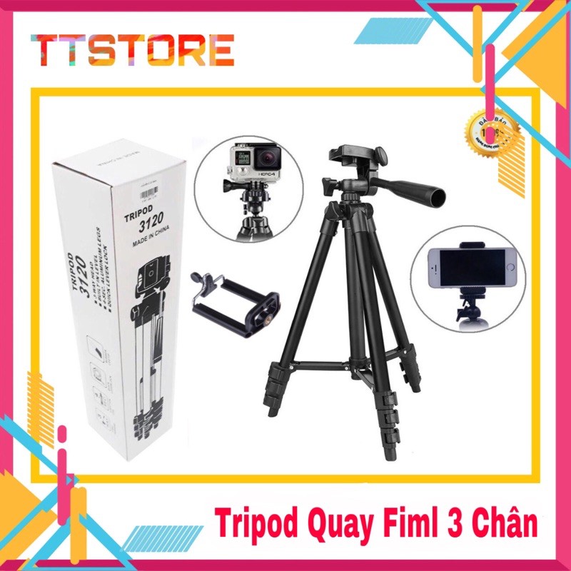 Gậy Quay Fiml Chụp Ảnh Tripod 3120 Cho Điện Thoại Chắc Chắn