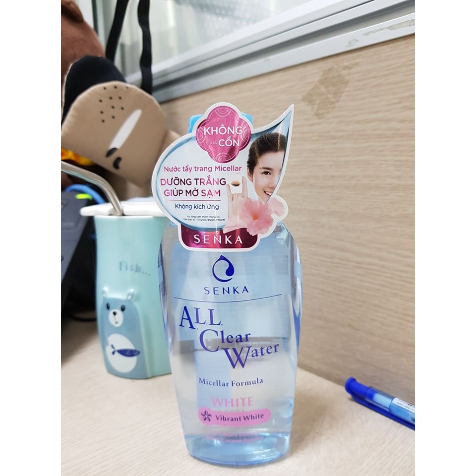 [Mã 155FMCGSALE giảm 7% đơn 500K] Nước tẩy trang SENKA A.L.L. CLEAR WATER Micellar Formula White 230ml