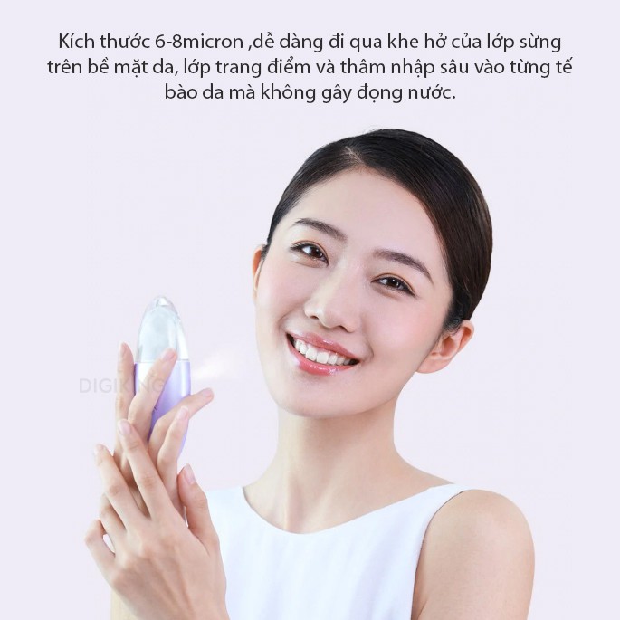 Máy xịt khoáng Xiaomi LADY.BEI ultrasonic water supply meter - Purple