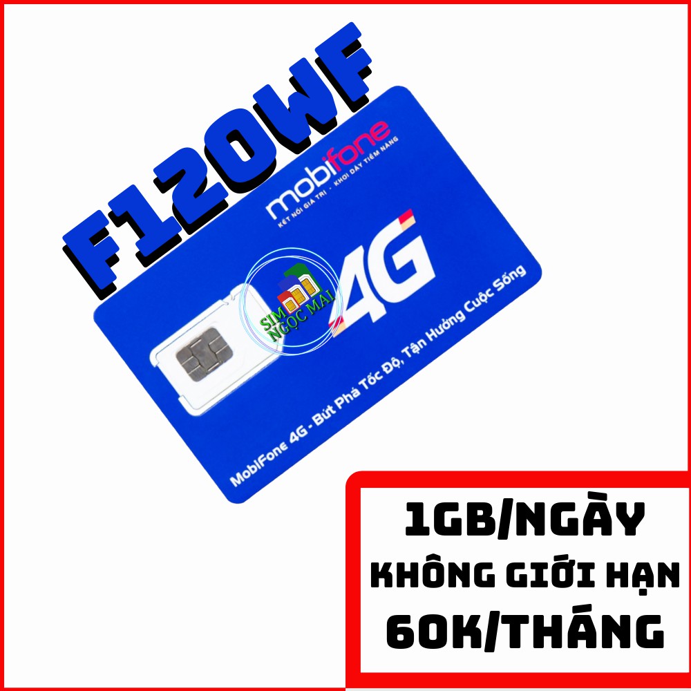 Sim 4G Mobifone C50N - FD50 - 3FD50 - LÊN MẠNG THẢ GA CHỈ 50K/THÁNG