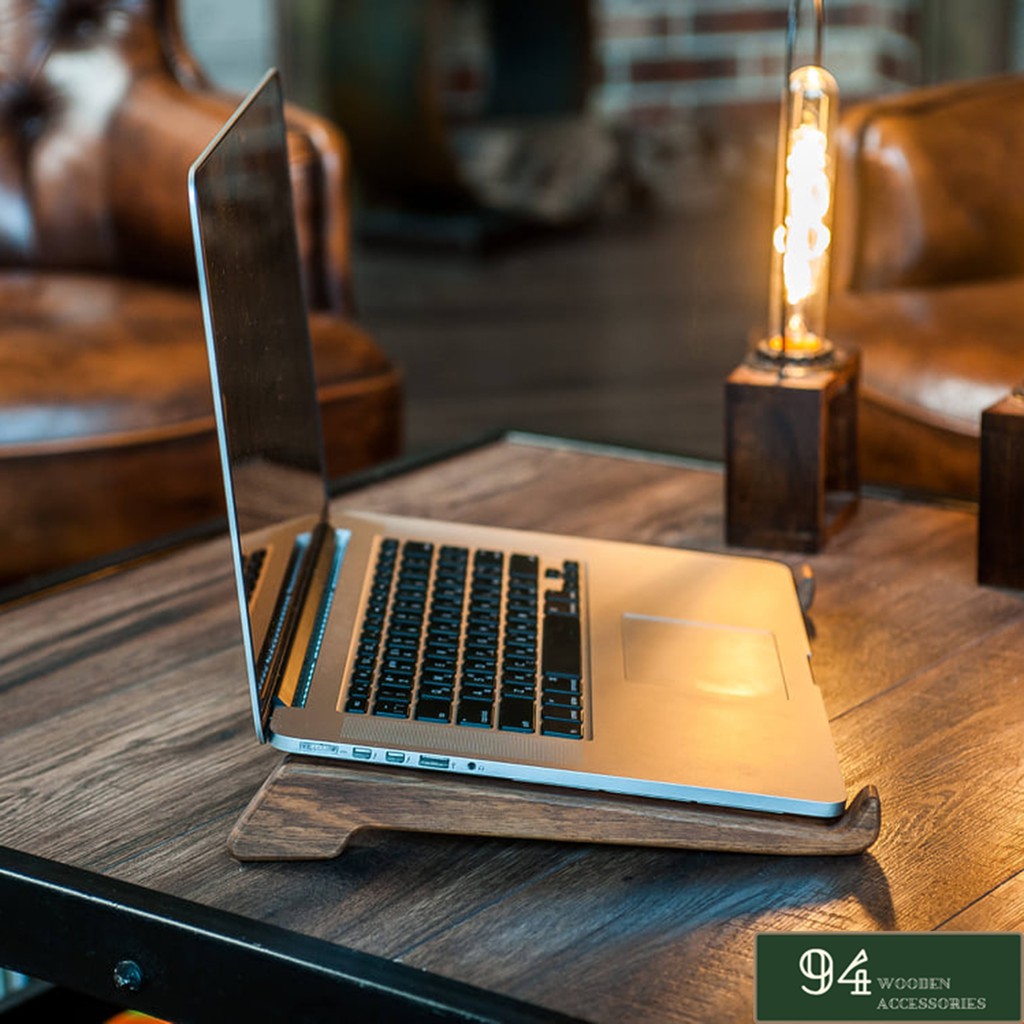 Chân kê Laptop bằng gỗ , tản nhiệt laptop, chống mỏi tay, sang trọng, gỗ tự nhiên
