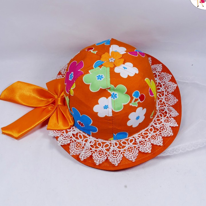 Nón trẻ em hình thú cho bé nữ chất liệu cotton thoáng mát, có khăn trùm mặt giùm bé tránh nắng và bụi bẩn khi ra đường