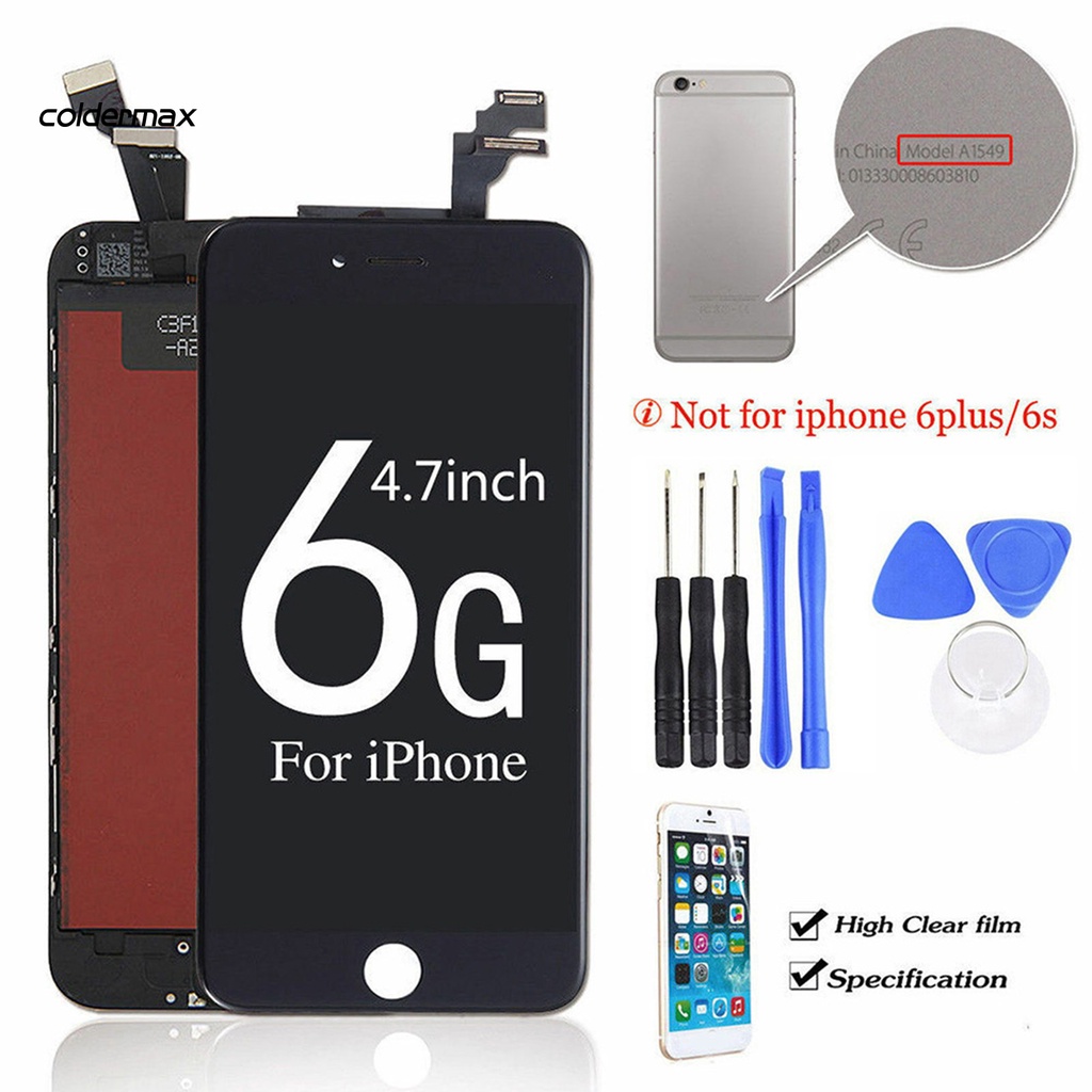 Màn hình LCD cảm ứng kèm dụng cụ sửa chữa cho iPhone 6 5S 6S Plus