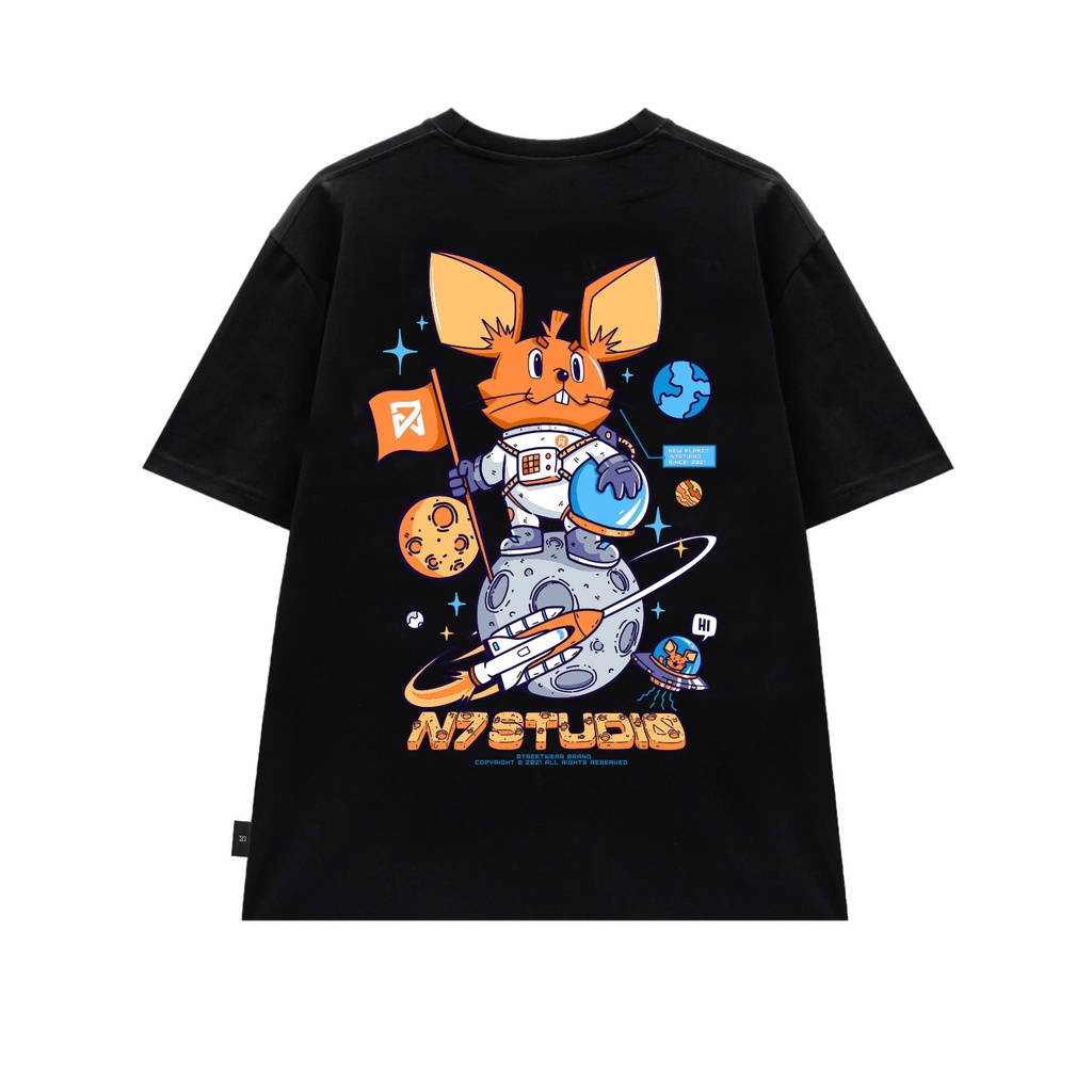 Áo thun unisex N7 Kai Astronaut phông tay lỡ nam nữ form rộng Local Brand | WebRaoVat - webraovat.net.vn