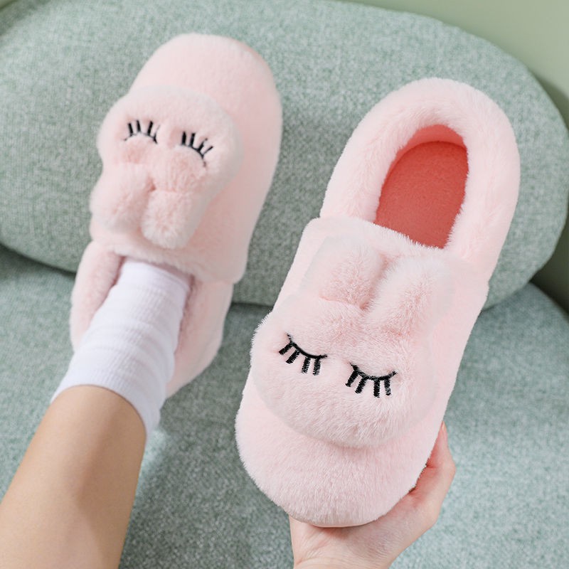Dép bông đi trong nhà giữ ấm chống trượt dễ thương dành cho nam nữ