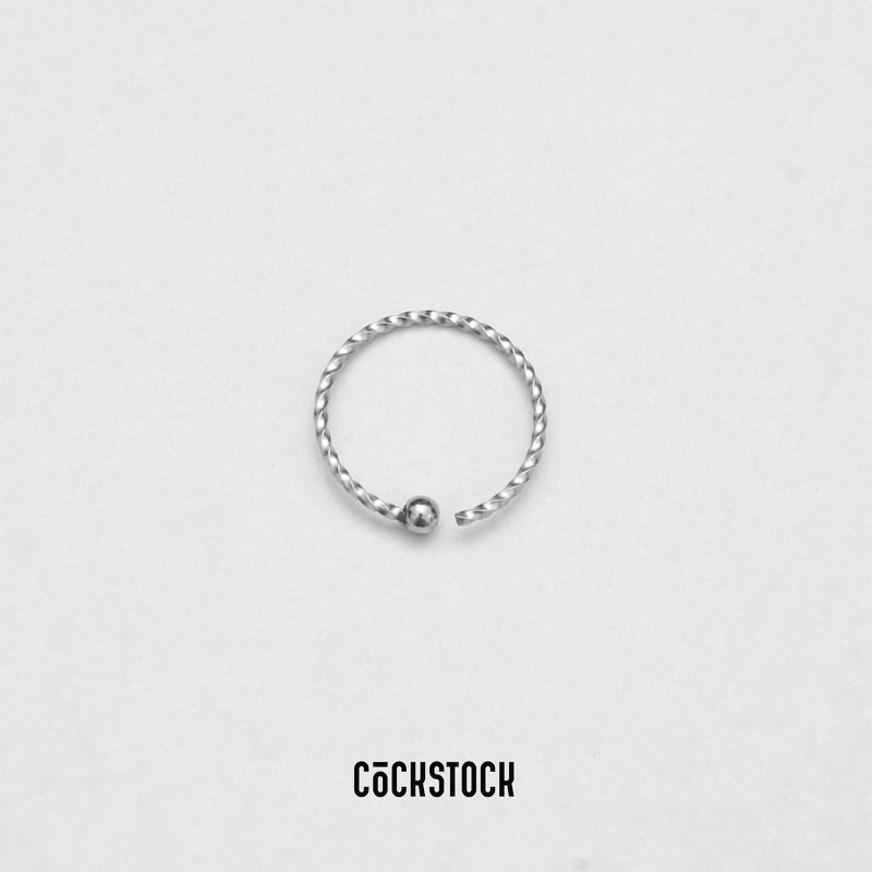 Khuyên mũi vòng bi thân xoắn Twinkle