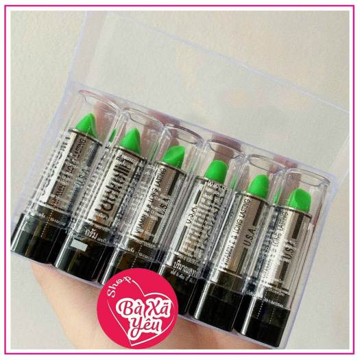 Combo 2 Cây Son Gió Thái Lan Jackelin _ Đỏ Xanh - BX3966