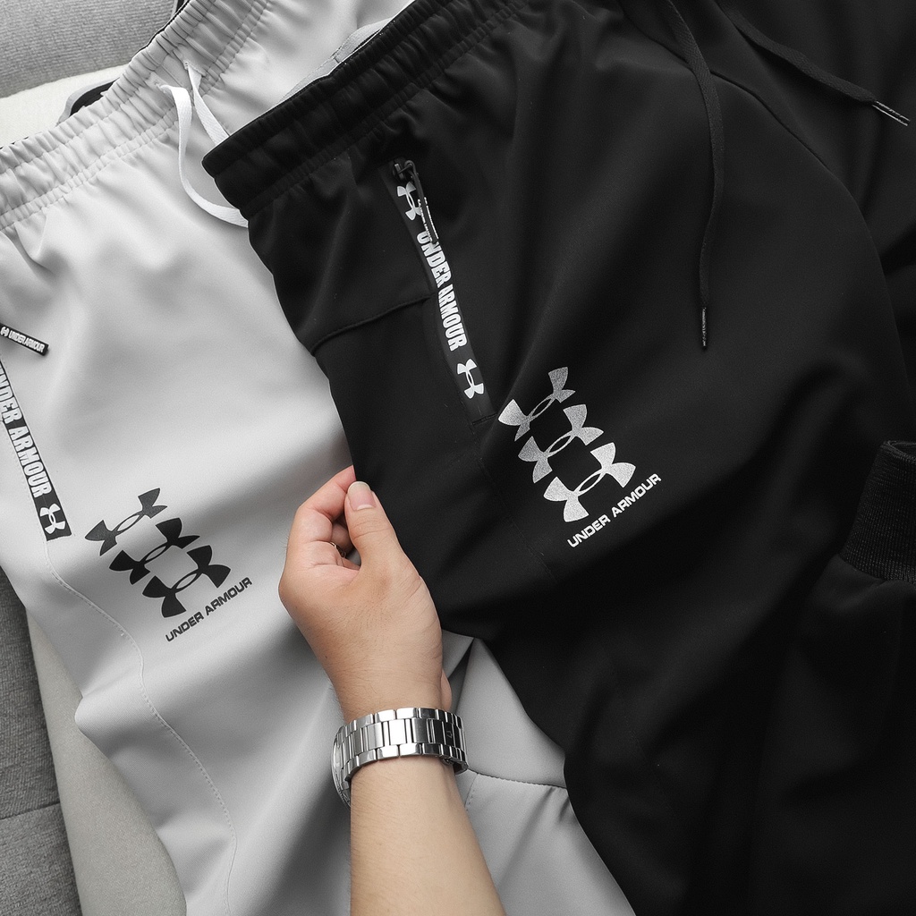 Quần dài nam Jogger thể thao UNDER chất vải thun cao cấp,mềm mịn,co dãn,form Slim