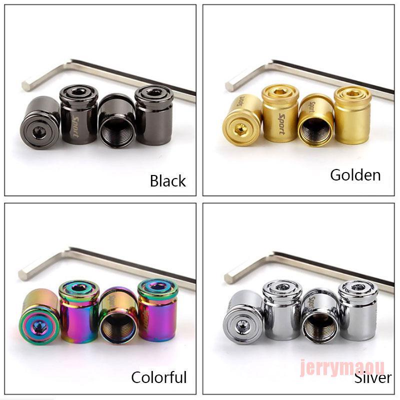 Bộ 4 Nắp Van Bánh Xe Hơi Bằng Titan Chống Trộm Tiện Dụng