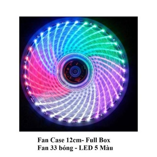 Fan led 33 bóng 5 màu