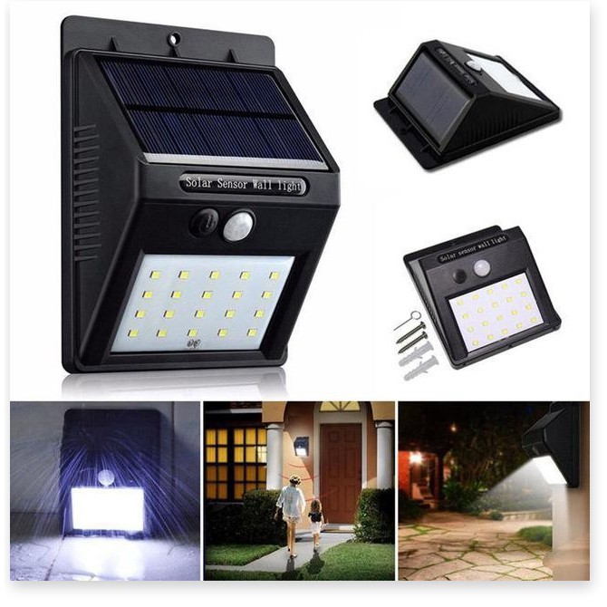 Đèn cảm ứng hồng ngoại năng lượng mặt trời Solar 20 LED