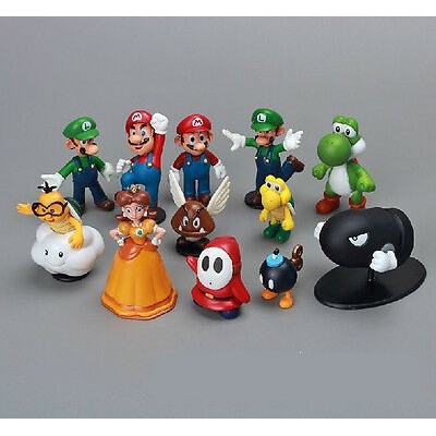 Bộ Sưu Tập Búp Bê Nhân Vật Super Mario 18 Cái