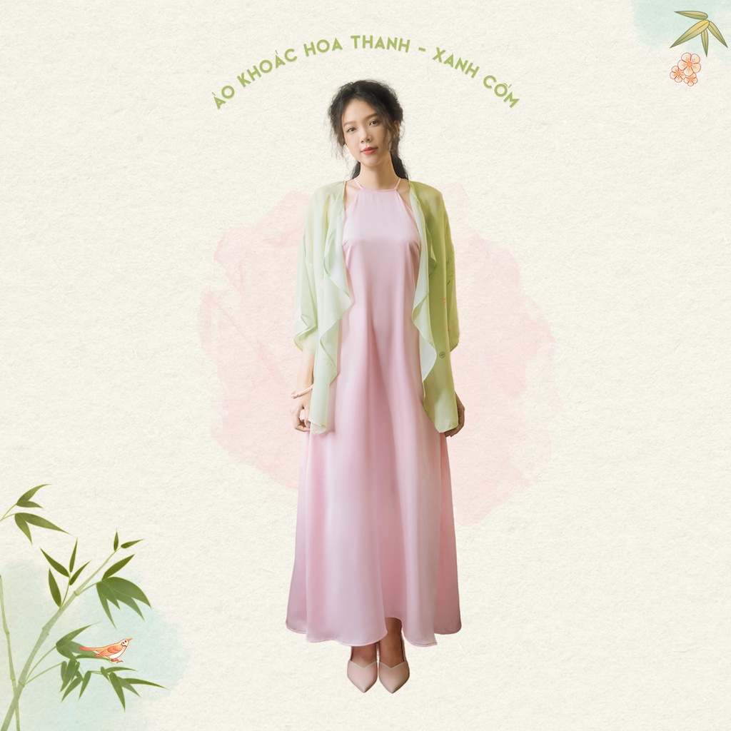 Sumire Store Áo khoác Hoa Thanh - Xanh cốm