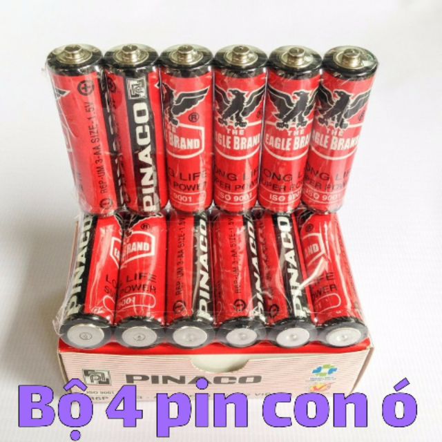 BỘ 4 PIN CON Ó PINACO 1.5V