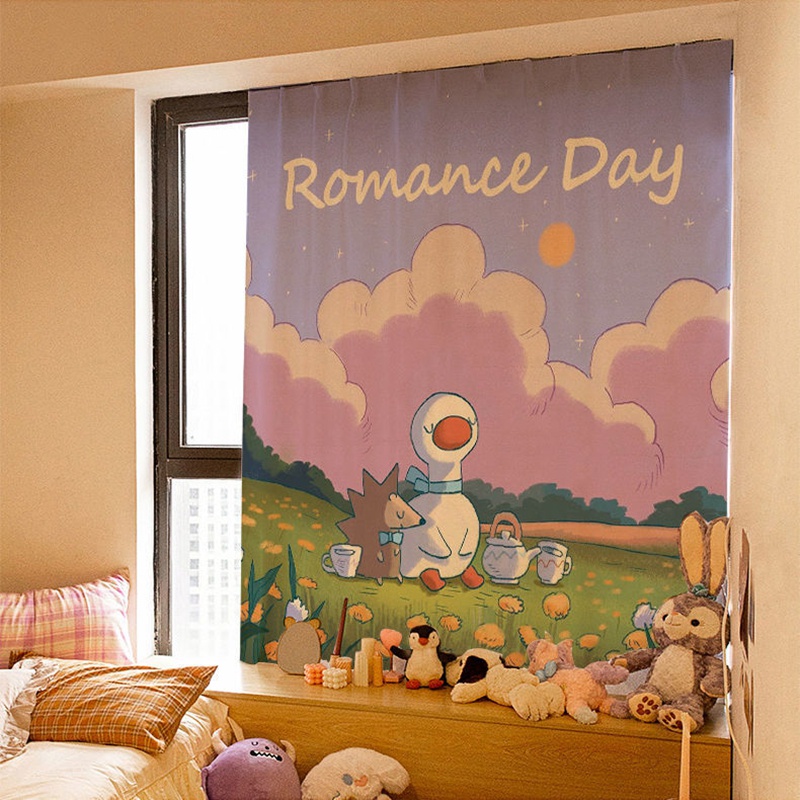 Rèm Cửa Tự Dính Dùng Trang Trí Phòng Ngủ