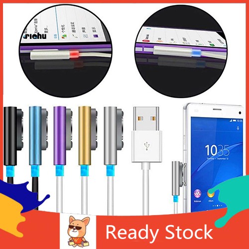 Cáp Sạc Nam Châm Bằng Nhôm Có Đèn Led Cho Sony Xperia Z1 Z2 Z3 Compact Z Ultra