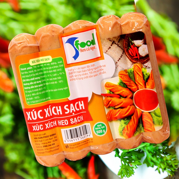 Xúc xích heo sạch: Cam kết sạch, ngon, không chất bảo quản