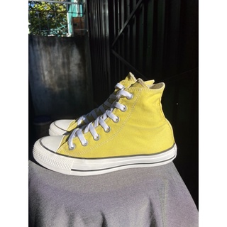 giày converse real 2hand màu vàng size 36.5-37