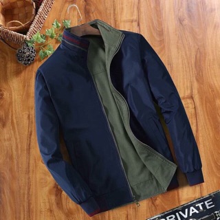 Áo bomber nam 2 mặt