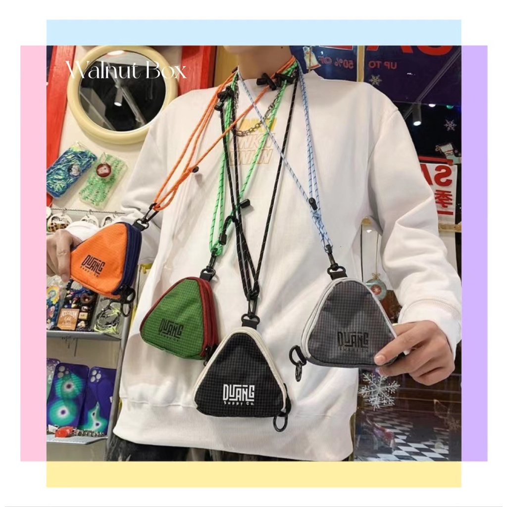 Túi Đeo Chéo Mini Đựng Tai Nghe Phong Cách Hip Hop Thời Trang Cho Nam