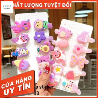 Kẹp tóc hoạ tiết cute cho bé gái