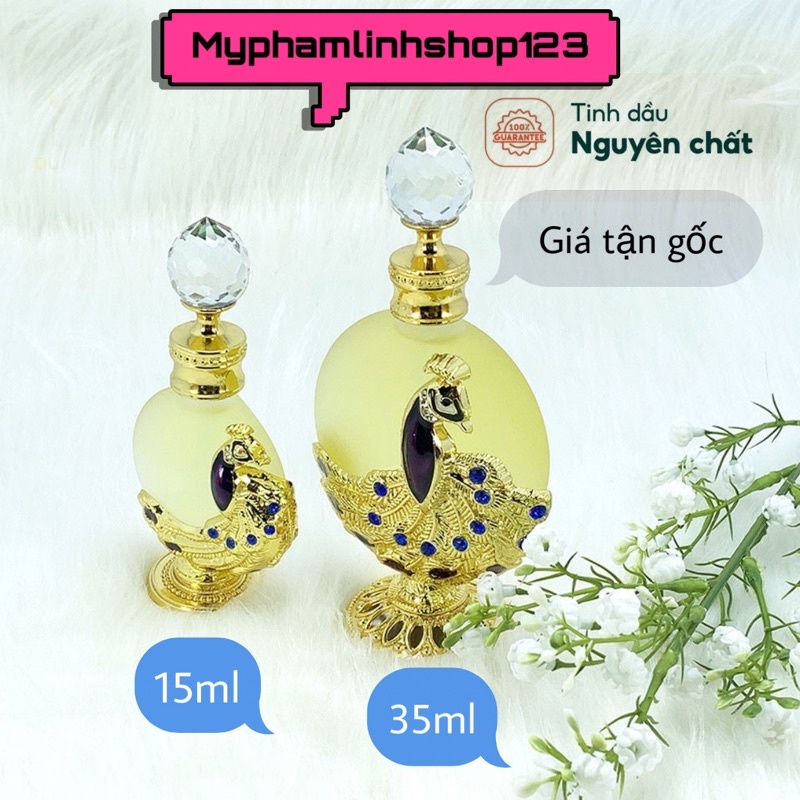 tinh dầu nước hoa Dubai mẫu công to 35ml hàng chuẩn 100% mua 2 tặng chai lăn 5ml