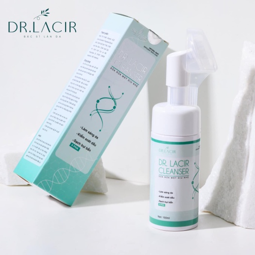 Sữa rửa mặt Dr. Lacir Cleanser dành cho da nhạy cảm đổ dầu nhiều tạo bọt tốt 150ml LM09