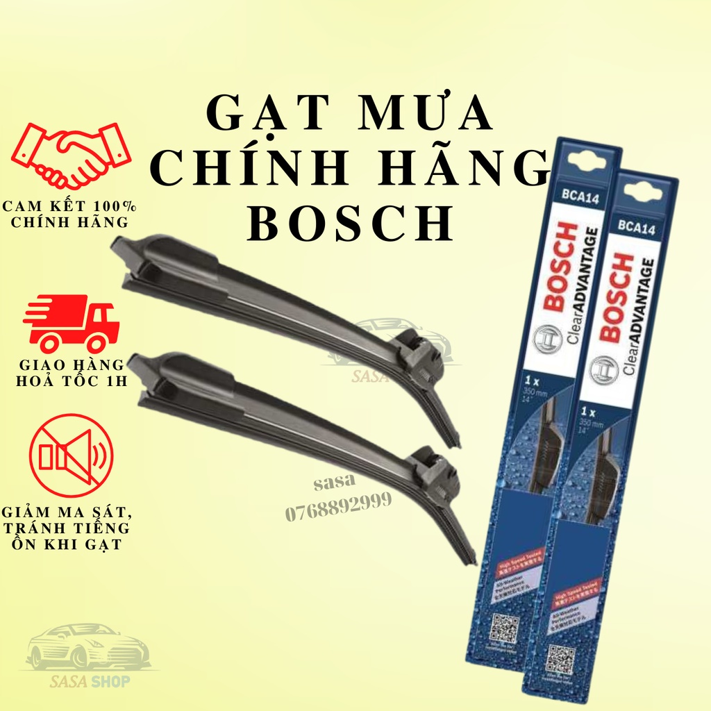 Bosch AEROFIT - Gạt mưa, gạt nước trước Silicon (đầy đủ kích thước từ 14'' đén 26'')