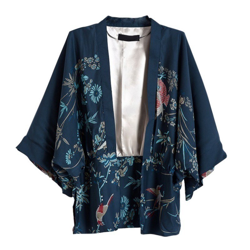 Áo kimono thêu Phượng Hoàng phong cách Harajuku