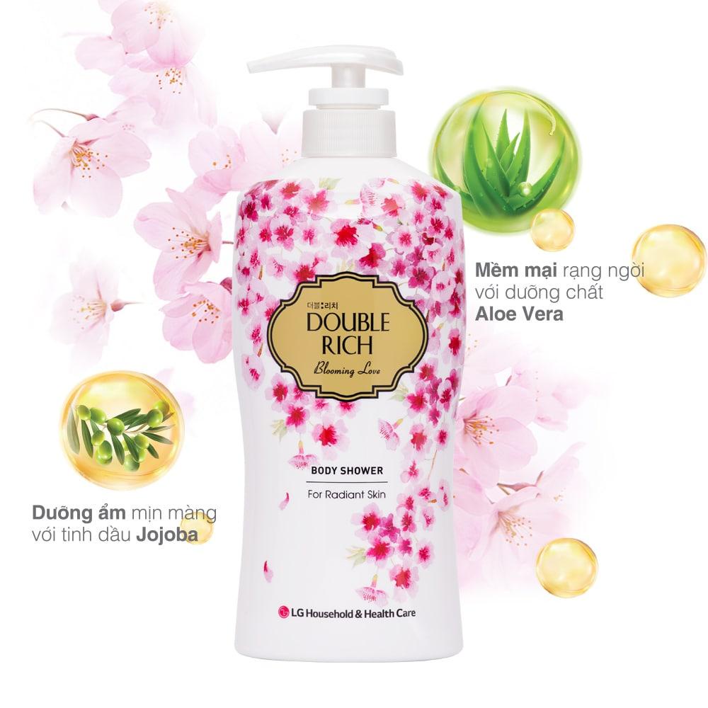 Sữa Tắm Double Rich Cấp Ẩm, Dưỡng Sáng, Mềm Mại Da Hương Hoa Body Shower