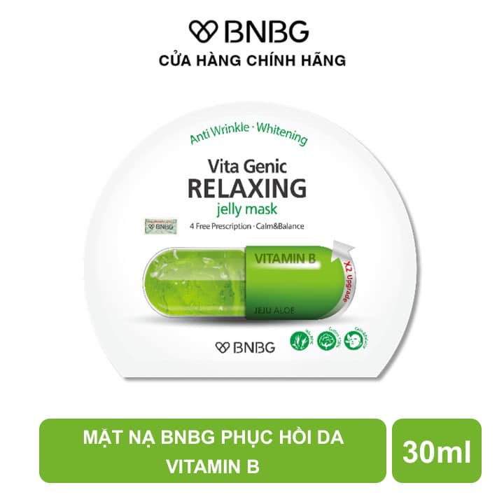 Combo 10 gói Mặt nạ giấy BNBG Vita Genic Jelly Mask 30ml x10 (Lifting, Whitening, Relaxing, Hydrating)