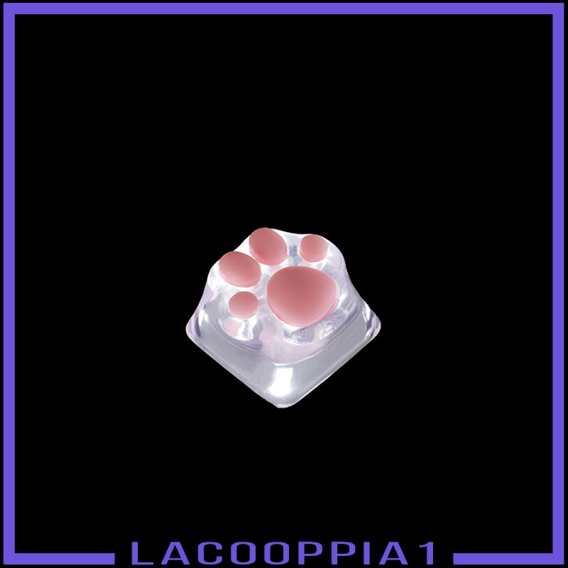 [LACOOPPIA1] Transparent Cat Paw Keycaps Machinery Keyboard keycaps Base for Game Players