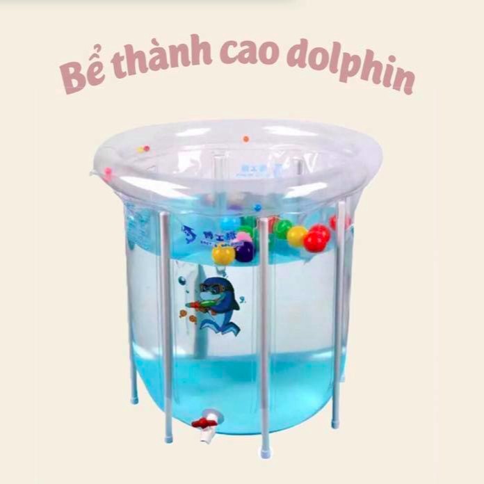 [CHÍNH HÃNG] BỂ BƠI THÀNH CAO DOCTOR DOLPHIN SIZE ĐẠI 80 X 80 CM (KÈM PHAO CỔ)