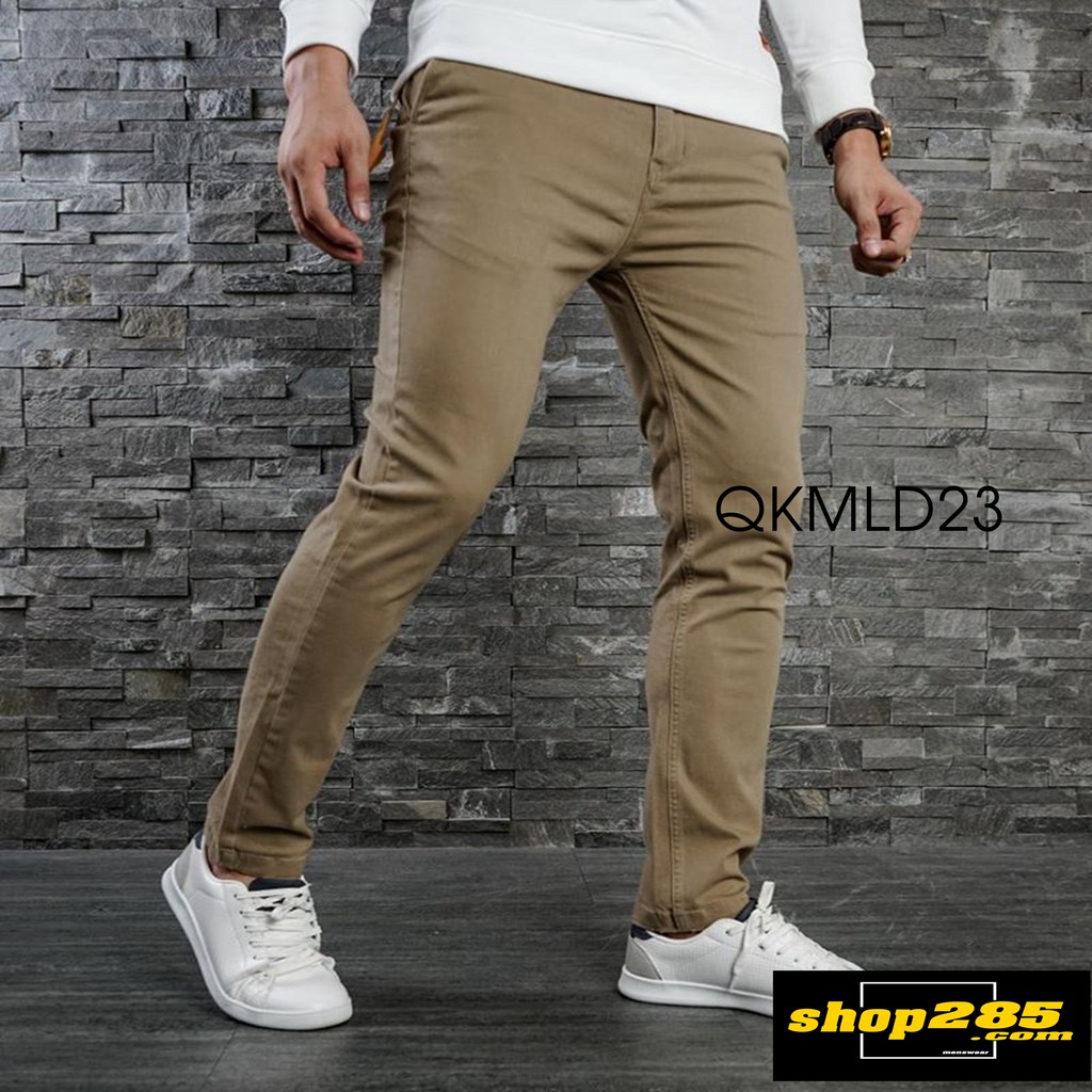 QKMLD2 - Quần kaki nam MUSLAND - SlimFit Pandex co giãn 4 Màu || Quần kaki chinos này thì đẹp tuyệt vời ae ạ !