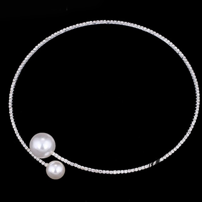 Set trang sức đính đá và ngọc trai sang trọng cho nữ