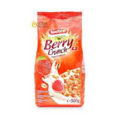 Ngũ cốc giòn vị dâu Berry Crunch hiệu Familia 500g