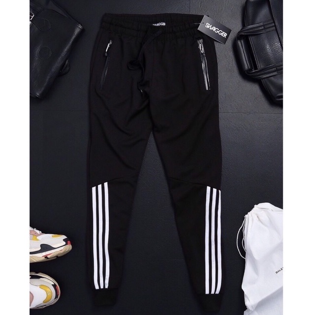 Quần thể thao nam jogger 3 sọc chân