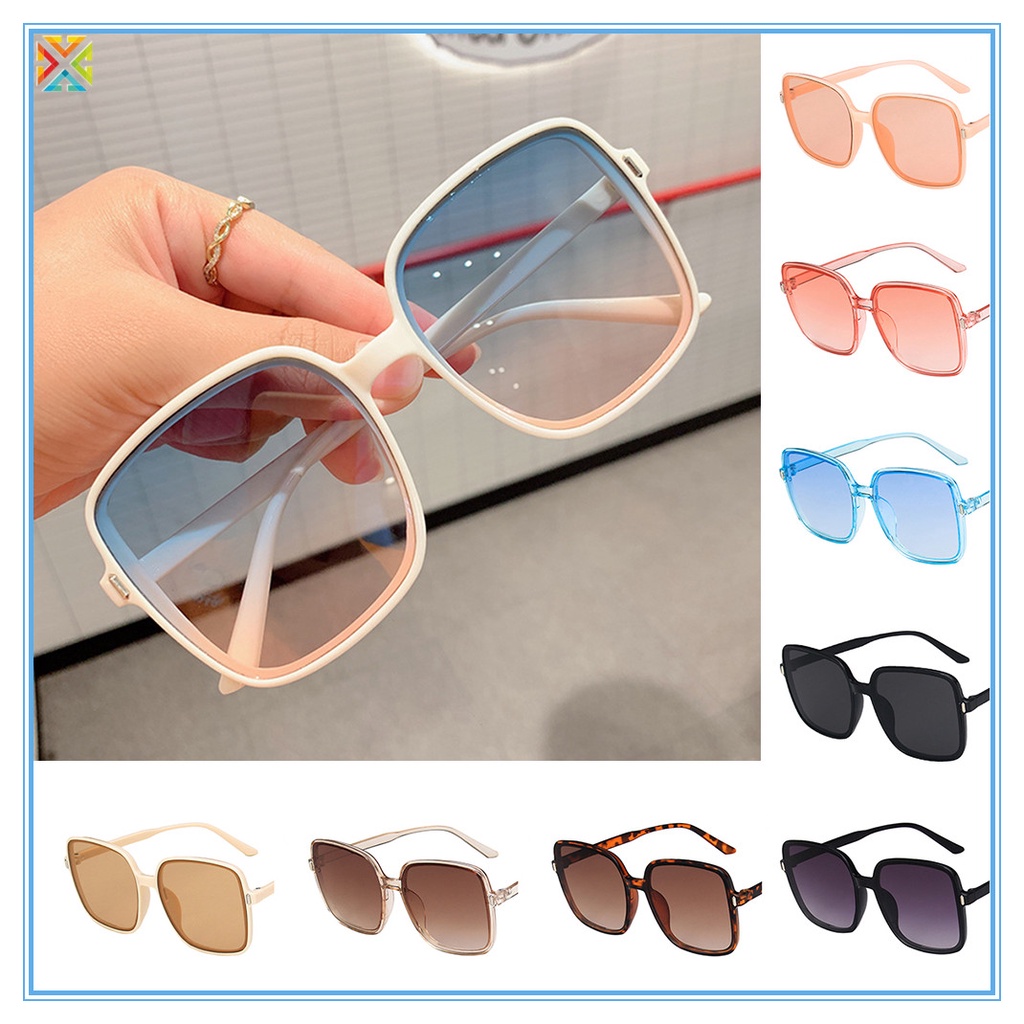 Kính Mát Tròng Vuông Chống Tia Uv400 Cho Nữ