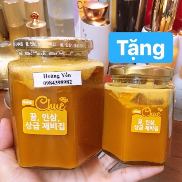 [MẪU MỚI-DATE 2025] Sâm Nghệ Mật Ong Mama Chue Hàn Quốc (Hồng sâm+Nghệ vàng+mật ong) - Korean Red Gins]