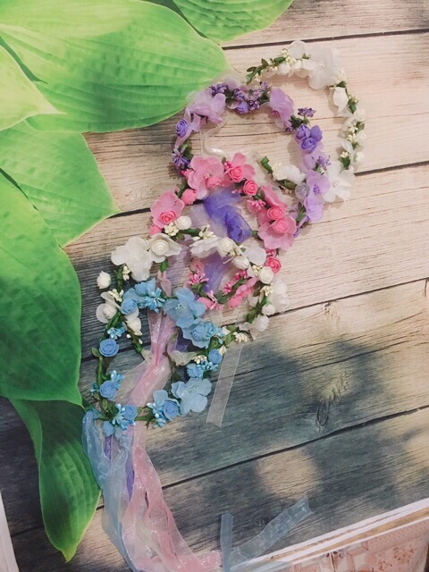 VÒNG HOA ĐỘI ĐẦU CHỤP ẢNH CÔ DÂU,KỶ YẾU SIÊU XINH