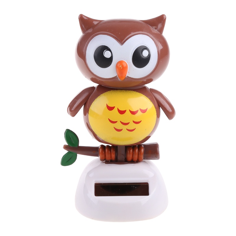 Mô Hình Chim Cú Hoạt Hình Bằng Năng Lượng Mặt Trời 5 &quot;Trang Trí Xe Hơi