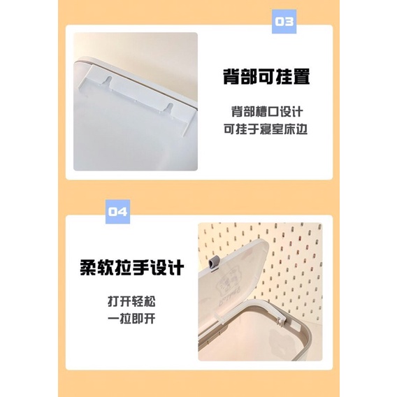 Thùng đựng rác treo tường treo cánh tủ có nắp đa năng