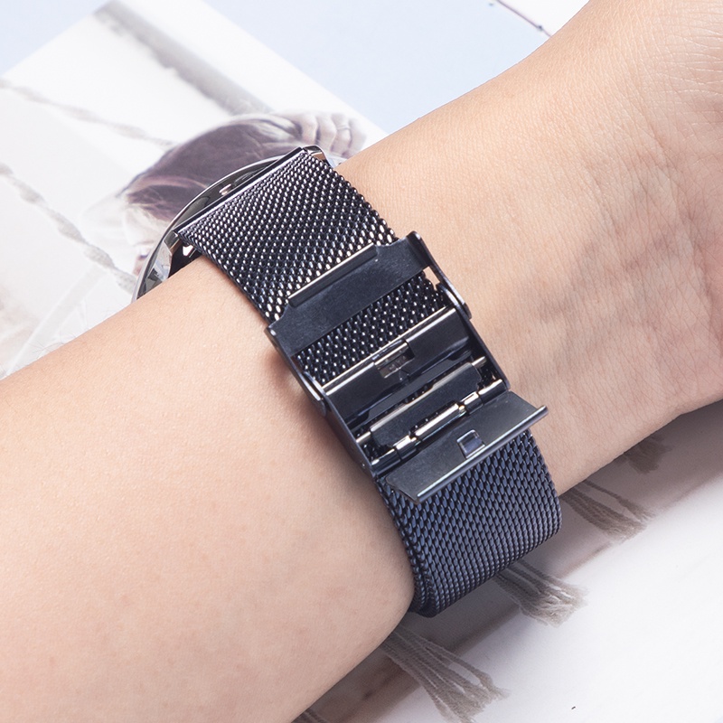 Dây Đeo Kim Loại 20mm 22mm Cho Đồng Hồ Thông Minh Samsung Galaxy Watch 3/46mm/42mm/active 2/Gear S3 Huawei Watch GT 2 2e Pro