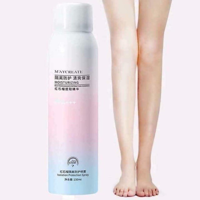 Xịt Chống Nắng Trắng Da Maycreate 150ml - Spf35